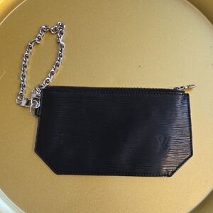 Louis Vuitton Black Epi Leather Chain Wristlet